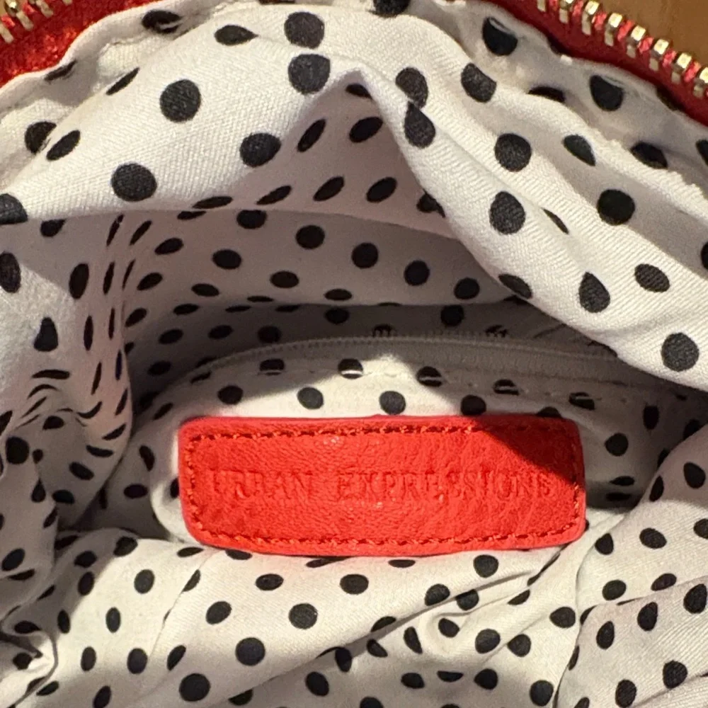Urban Expressions Vibrant Red Woven Clutch